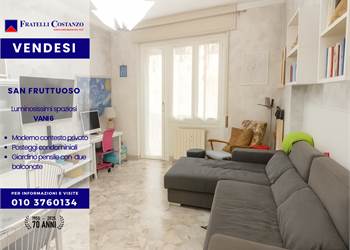 San Fruttuoso | In condominio moderno, liberi MQ.101 piano terzo, balconi e giardino pensile