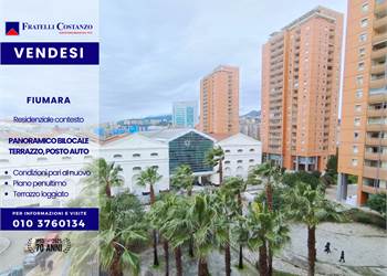 Fiumara | Perfetto BILOCALE pari al nuovo, penultimo piano, ampia loggia, posto macchina