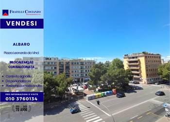 Albaro | Piazza Leonardo da Vinci Bilocale di MQ.62 soleggiato con balconata